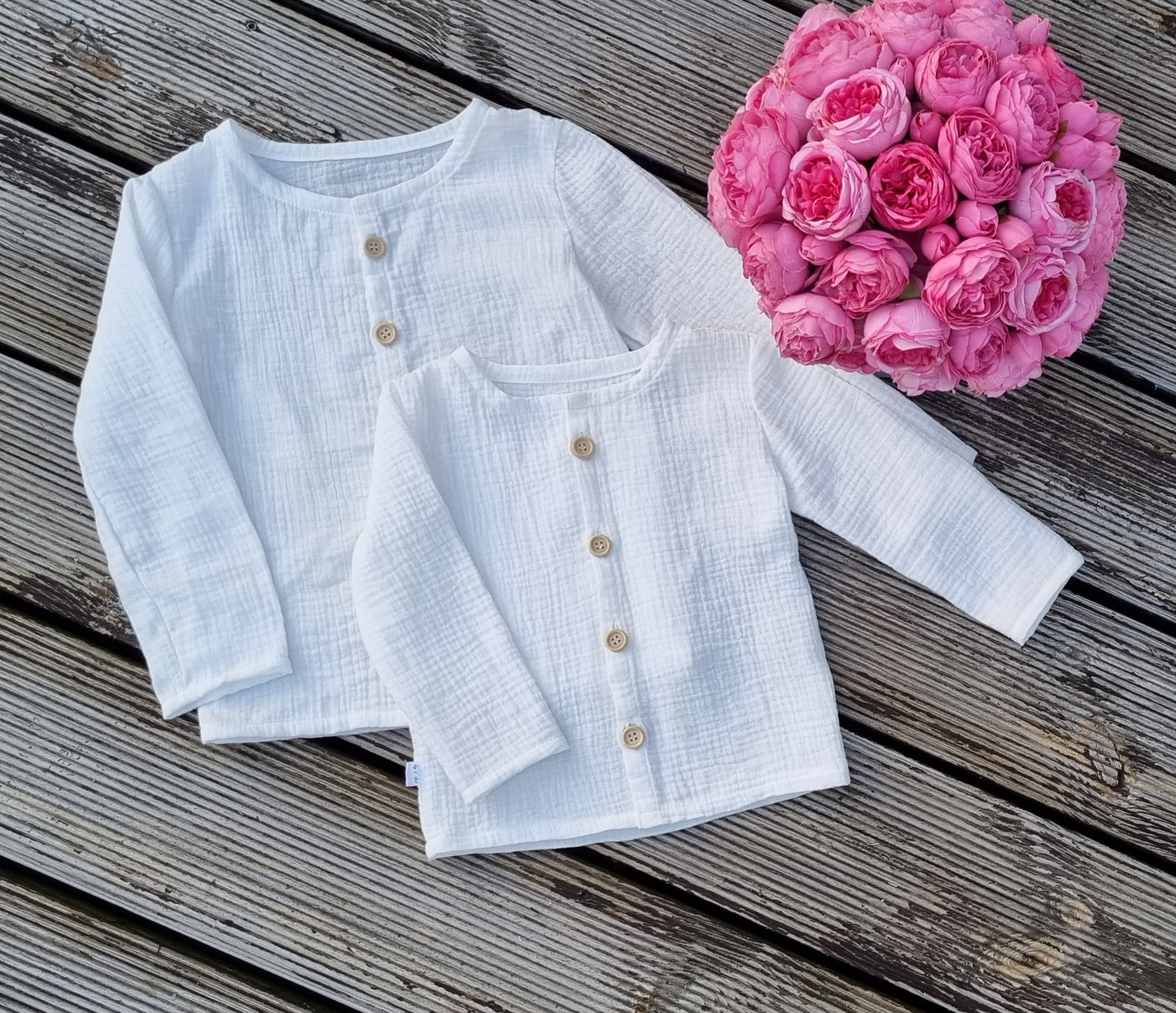 Long sleeve muslin shirt