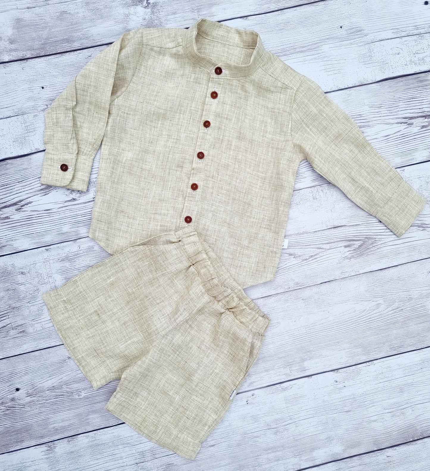 Long sleeve linen shirt