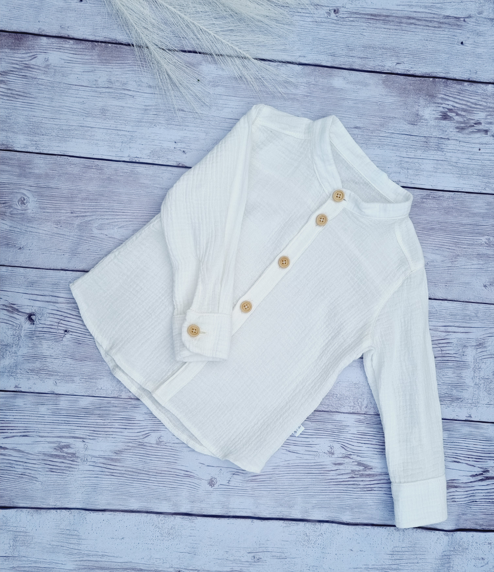 Long sleeve muslin shirt