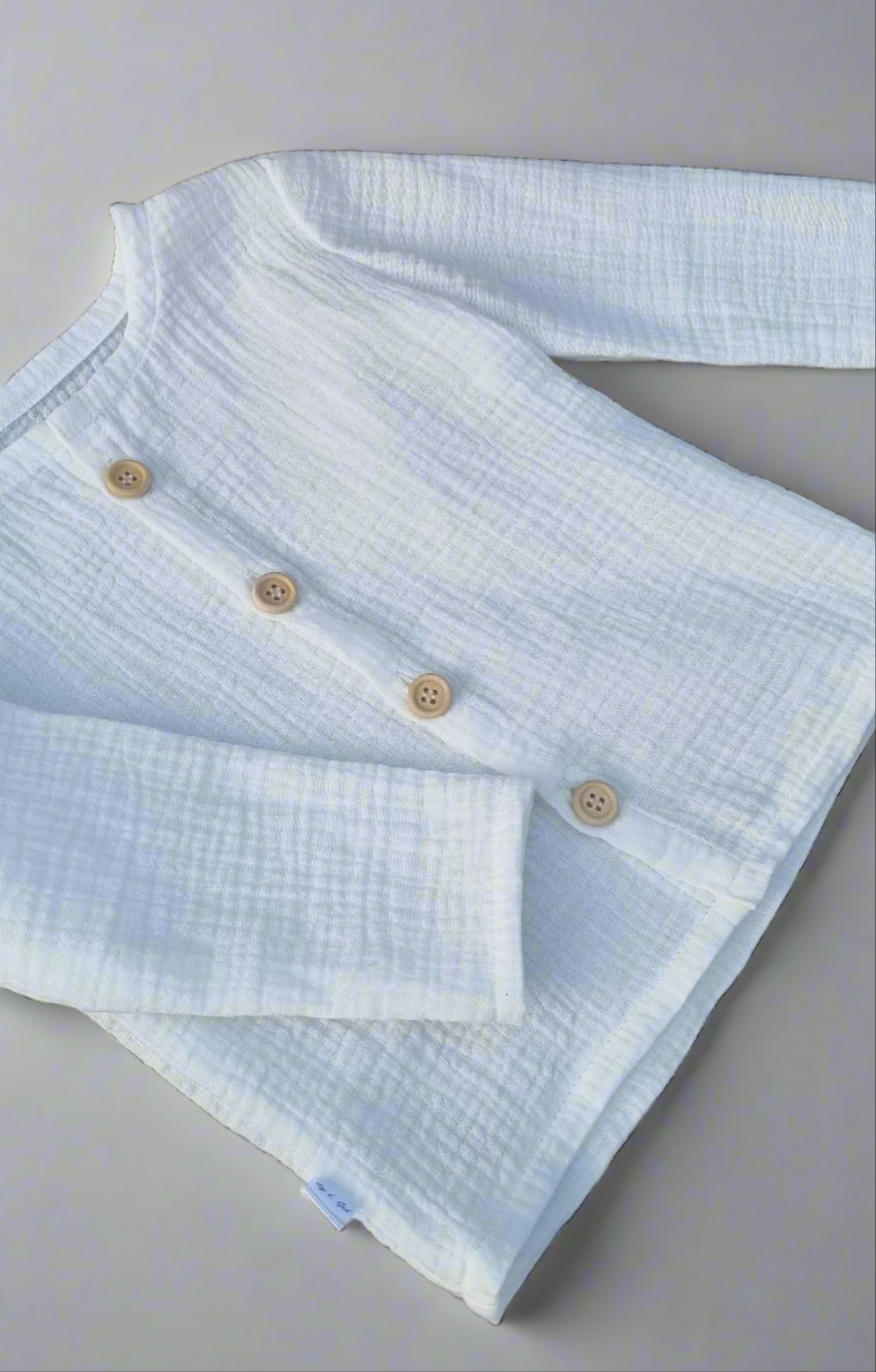 Long sleeve muslin shirt
