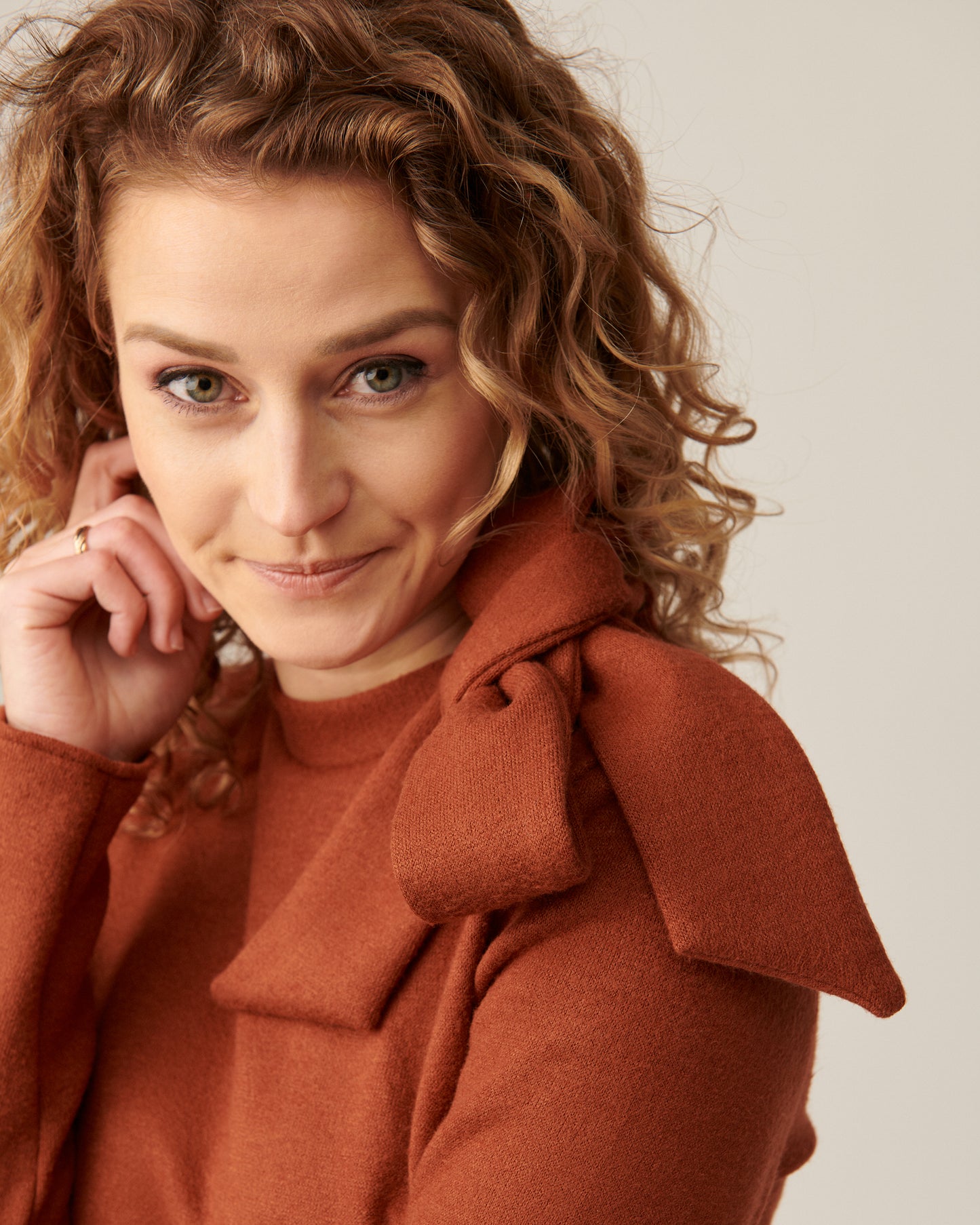 Brick colored sweater
