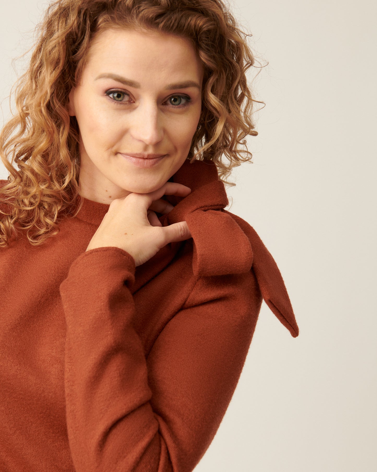 Brick colored sweater