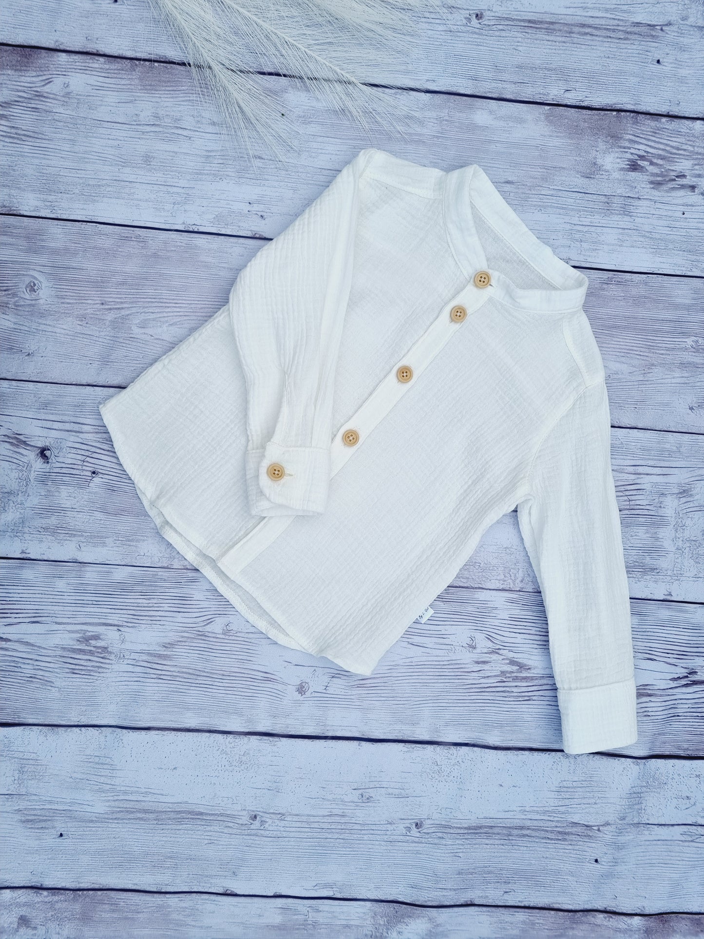 Long sleeve muslin shirt